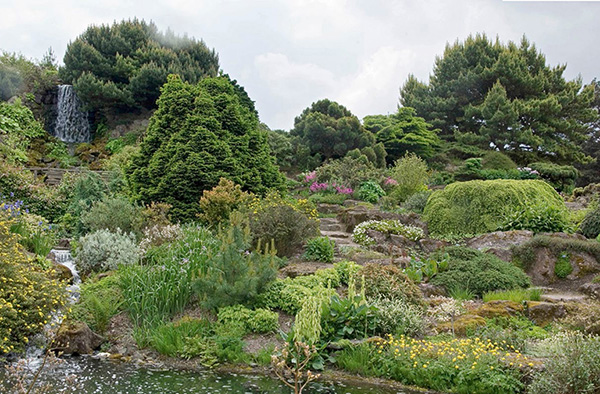 A traditional rock garden at Royal Botanic Garden Edinburgh Scotland - photo 7