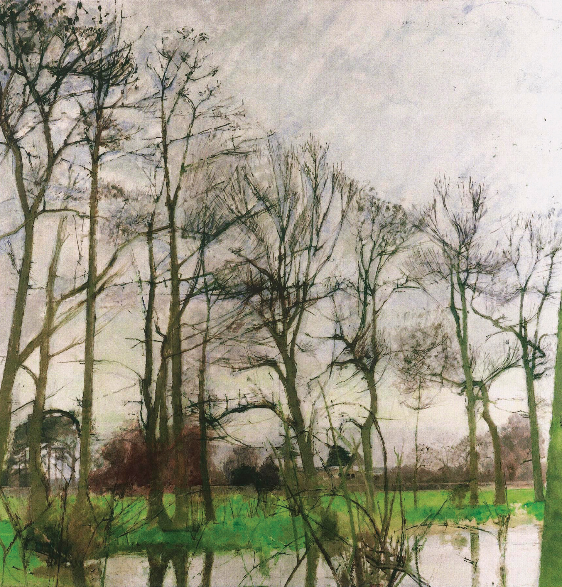 Patrick George Curtain of Trees 2000 oil on board Courtesy of Browse and - photo 4