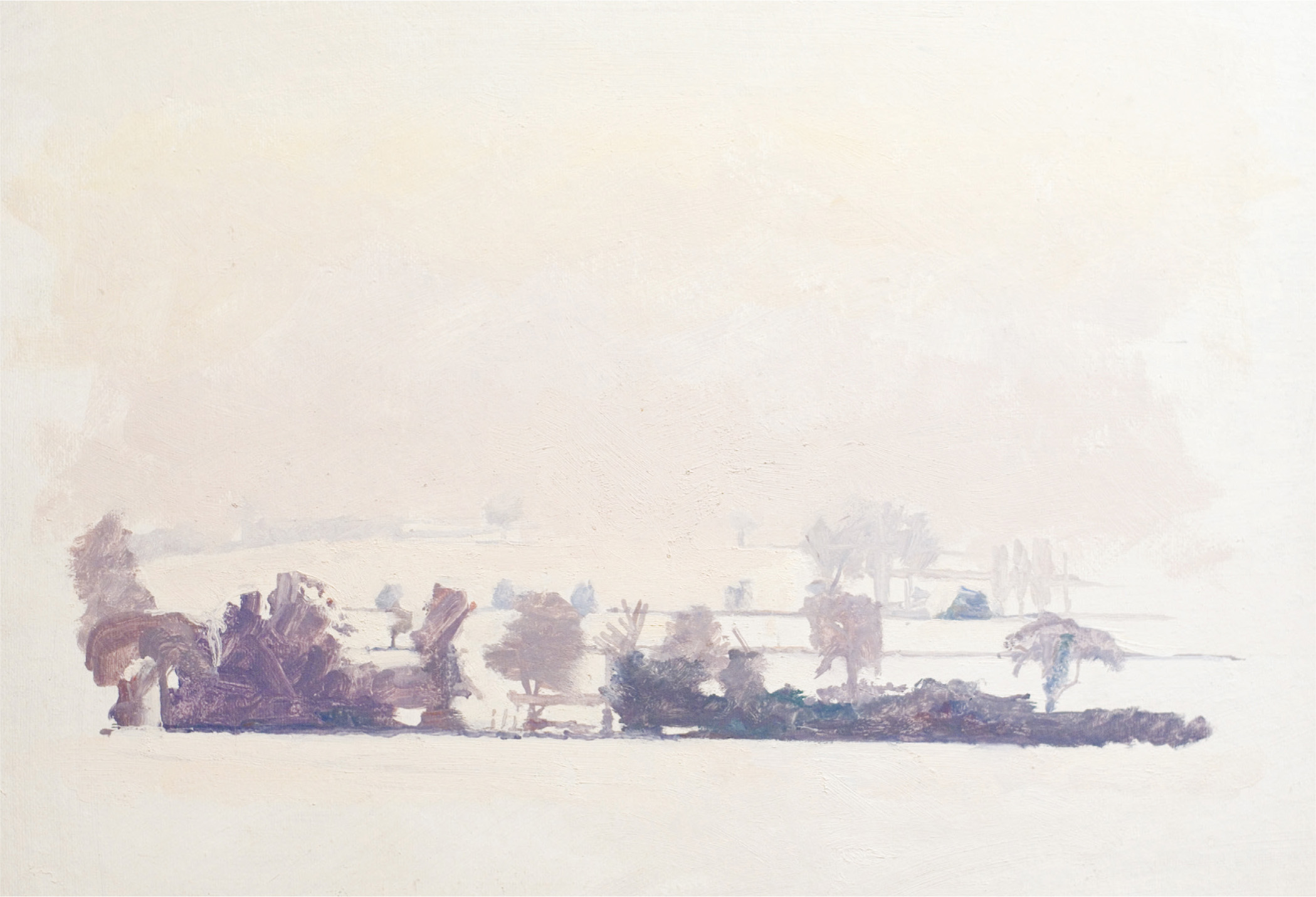 Patrick George Winter Landscape Hickbush late 1970s Courtesy of Browse and - photo 5