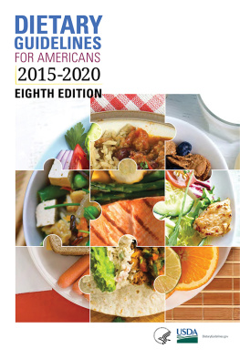 U. S. Department of Agriculture. - Dietary Guidelines for Americans 2015-2020