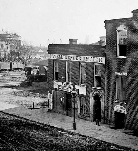 Atlanta Intelligencer office and railroad depot 1864 In 1881 the Atlanta - photo 4