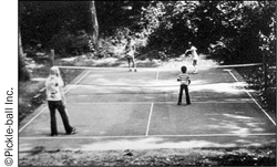 Pickle-ball Inc The game gradually caught on and the first known pickleball - photo 2