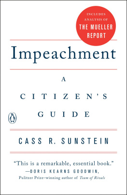 Cass R. Sunstein Impeachment: A Citizens Guide