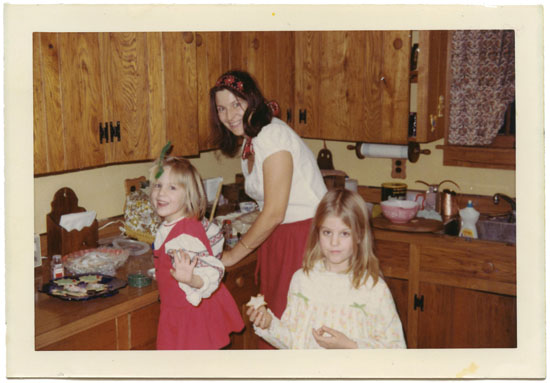 Mom decorating cookies with me and my sister Betsy circa 1971 Im the one - photo 2