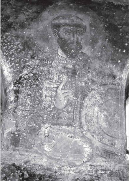 Byzantine wall painting of a warrior saint made in the late 12th or early 13th - photo 3