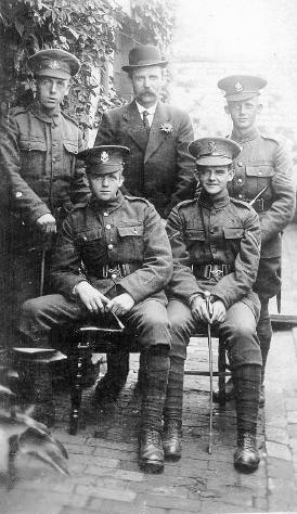 George Gadsby front right before he went to France He is with his father and - photo 7