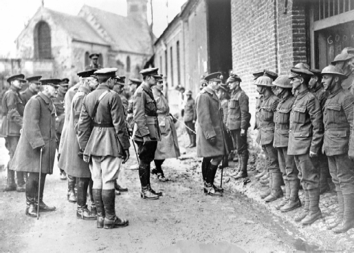 30th March 1918 The King talks to Private Denny and the remainder of the 7th - photo 8