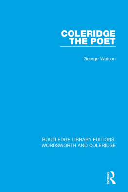 Watson - Coleridge the Poet