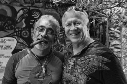 Jack Watson with Cuban artist Salvador Gonzalez Escalona A photograph of - photo 2