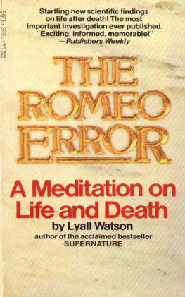Watson The Romeo error: a meditation on life and death