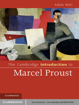 Watt - The Cambridge Introduction to Marcel Proust