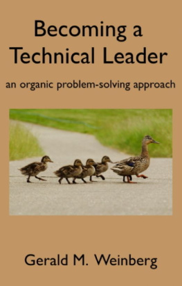 Weinberg - Becoming a Technical Leader The Psychology of Technology, no. 5