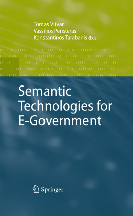 Vitvar Tomas Semantic Technologies for E-Government