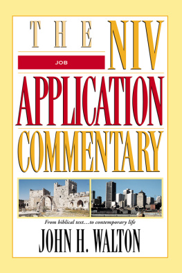 Vizcaino Kelly - Job: The NIV Application Commentary