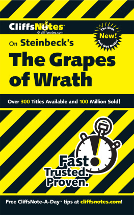 Vlcek Kelly - CliffsNotes on Steinbecks The Grapes of Wrath