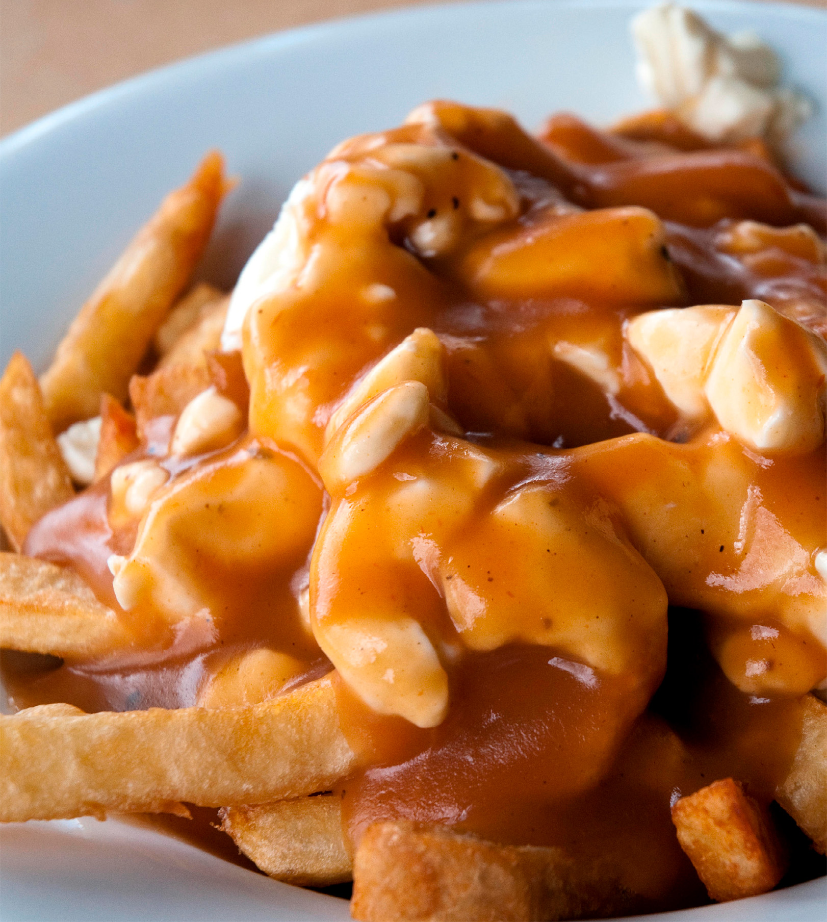 t Hot crispy french fries topped with cheese curds and salty brown gravy its - photo 13