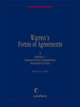 Warren - Warrens Forms of agreements: business forms