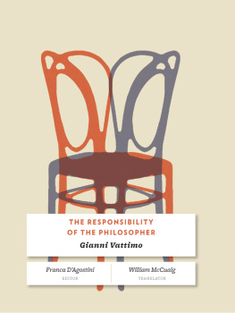 Vattimo Gianni - The Responsibility of the Philosopher