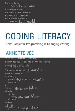 Vee - Coding literacy: how computer programming is changing writing