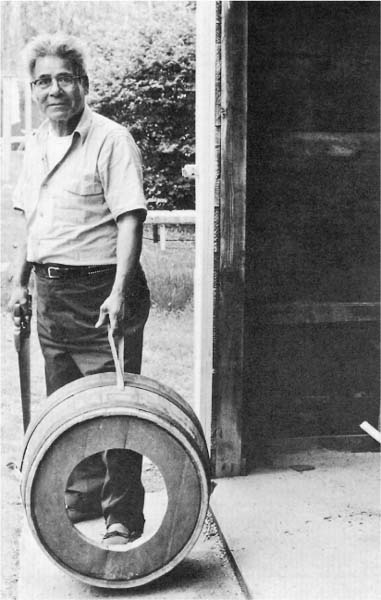 William Bineshi Baker Sr Ojibwa drummaker from Lac Court Oreilles - photo 1