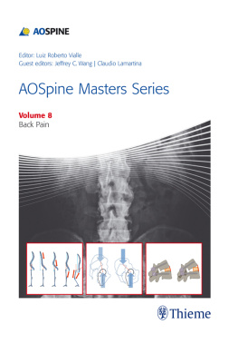 Vialle - AOSpine Masters Series, Volume 8: Back Pain