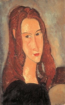 Portrait of Jeanne Hbuterne - Head in profile Young Redhead 1918 Oil on - photo 9