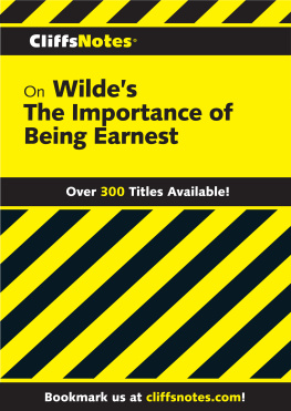 Van Kirk - CliffsNotes on Wildes the Importance of Being Earnest