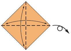 Begin with the shaded side facing up Fold in half in both directions - photo 17