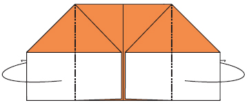 Fold each side behind Fold the outside bottom corner of each top flap up - photo 7