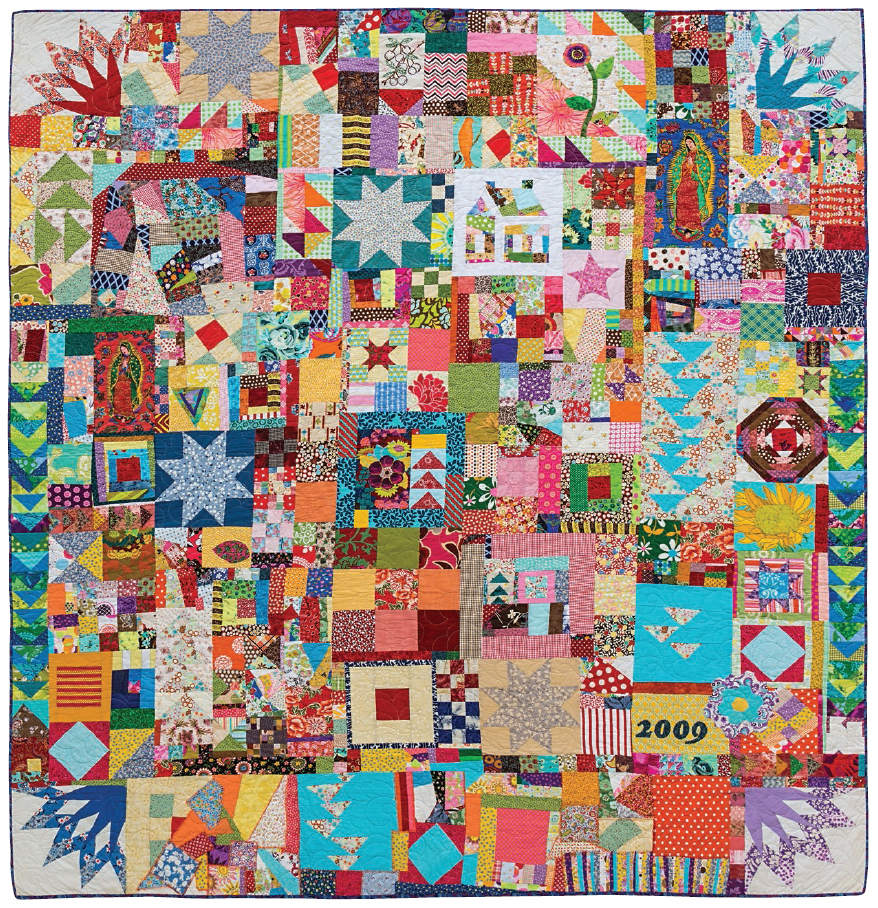 Everything but the Kitchen Sink by Victoria Findlay Wolfe quilted by Linda - photo 3