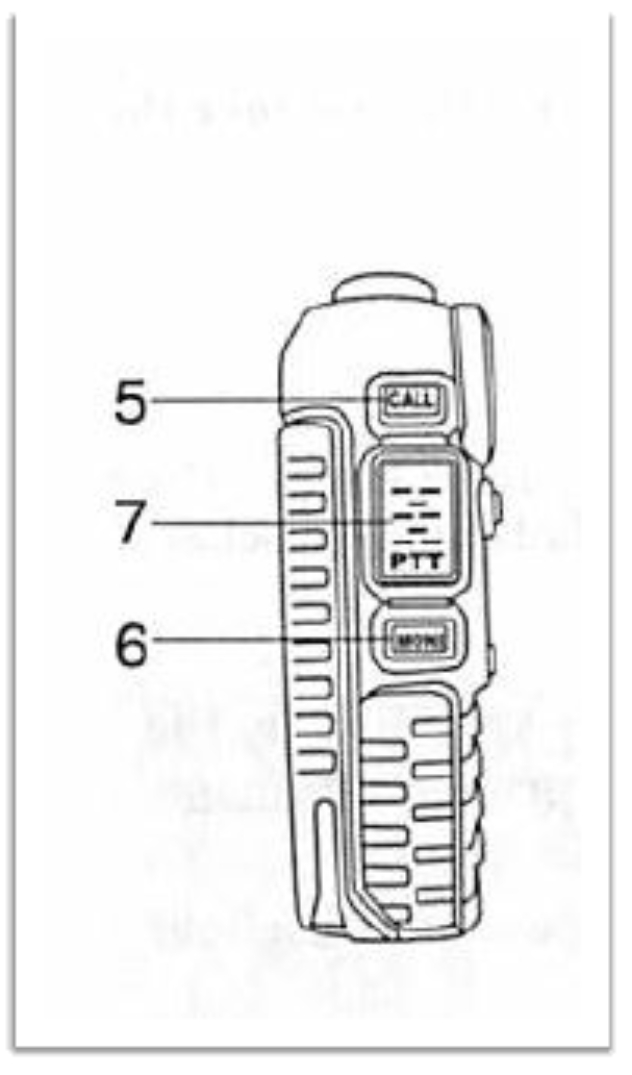 1 The antenna 2 flashlight 3 knob ONOFF volume 4 LCD 5 SK-side - photo 13