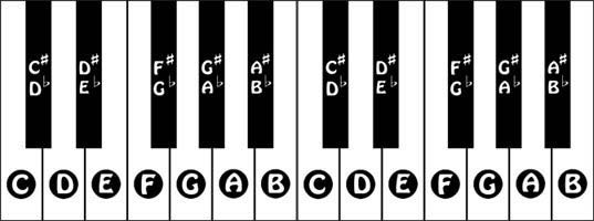 Notice how every note on the piano keyboard appears twice For example there - photo 6