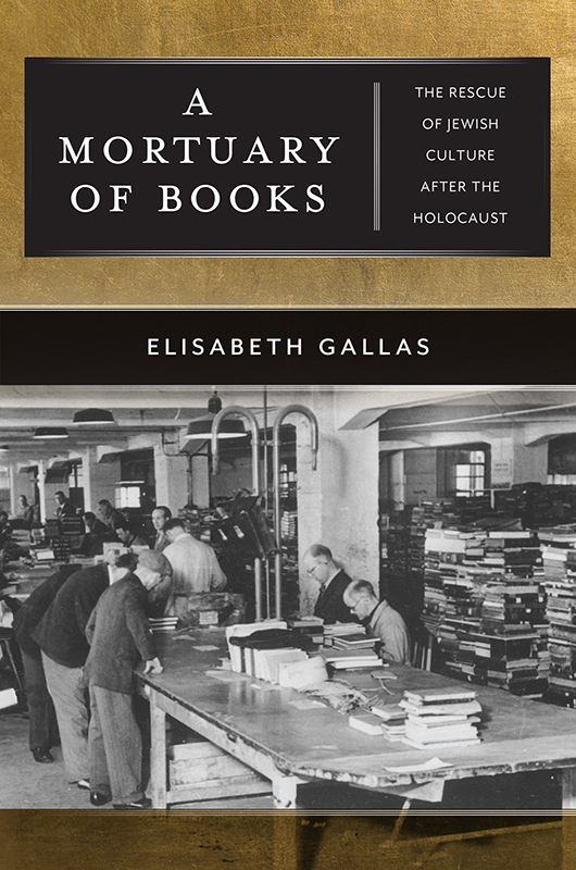 A MORTUARY OF BOOKS THE GOLDSTEIN-GOREN SERIES IN AMERICAN JEWISH HISTORY - photo 1