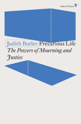 Judith Butler - Precarious Life