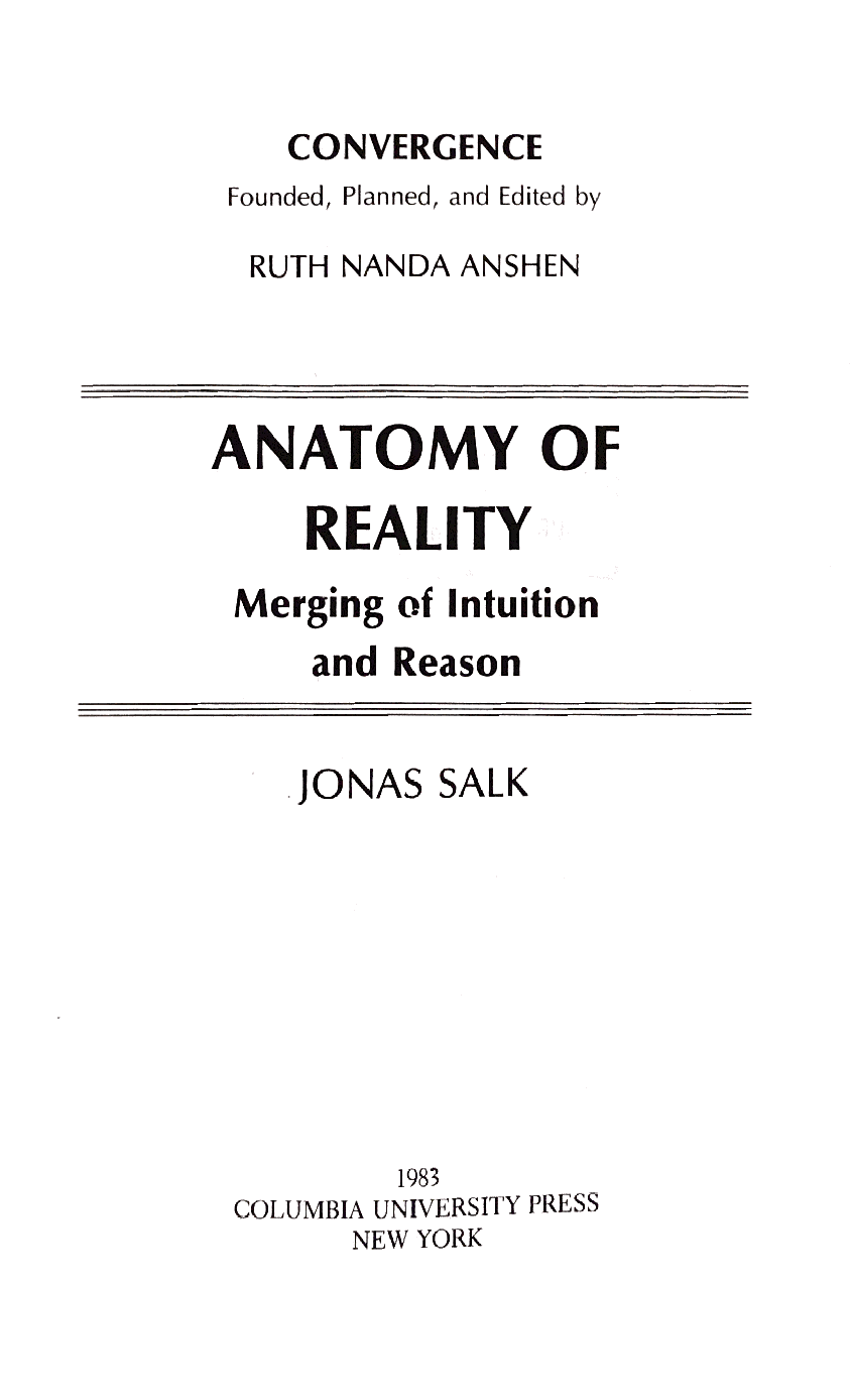 Anatomy of Reality - Merging of Intuition and Reason - photo 1