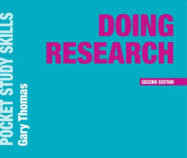 Gary Thomas - Doing Research