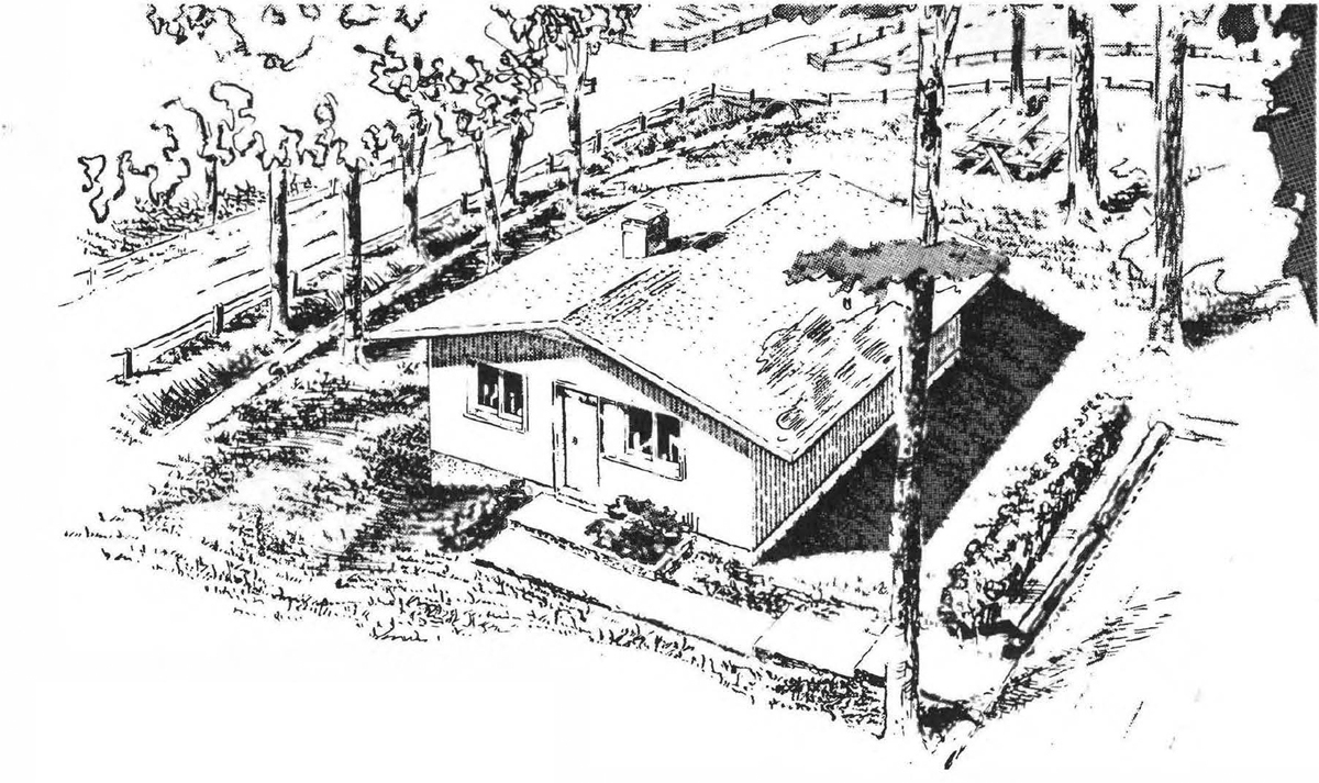 CABIN PLAN NO 5928 The basic floor plan for this frame cabin is 24 by 24 - photo 8