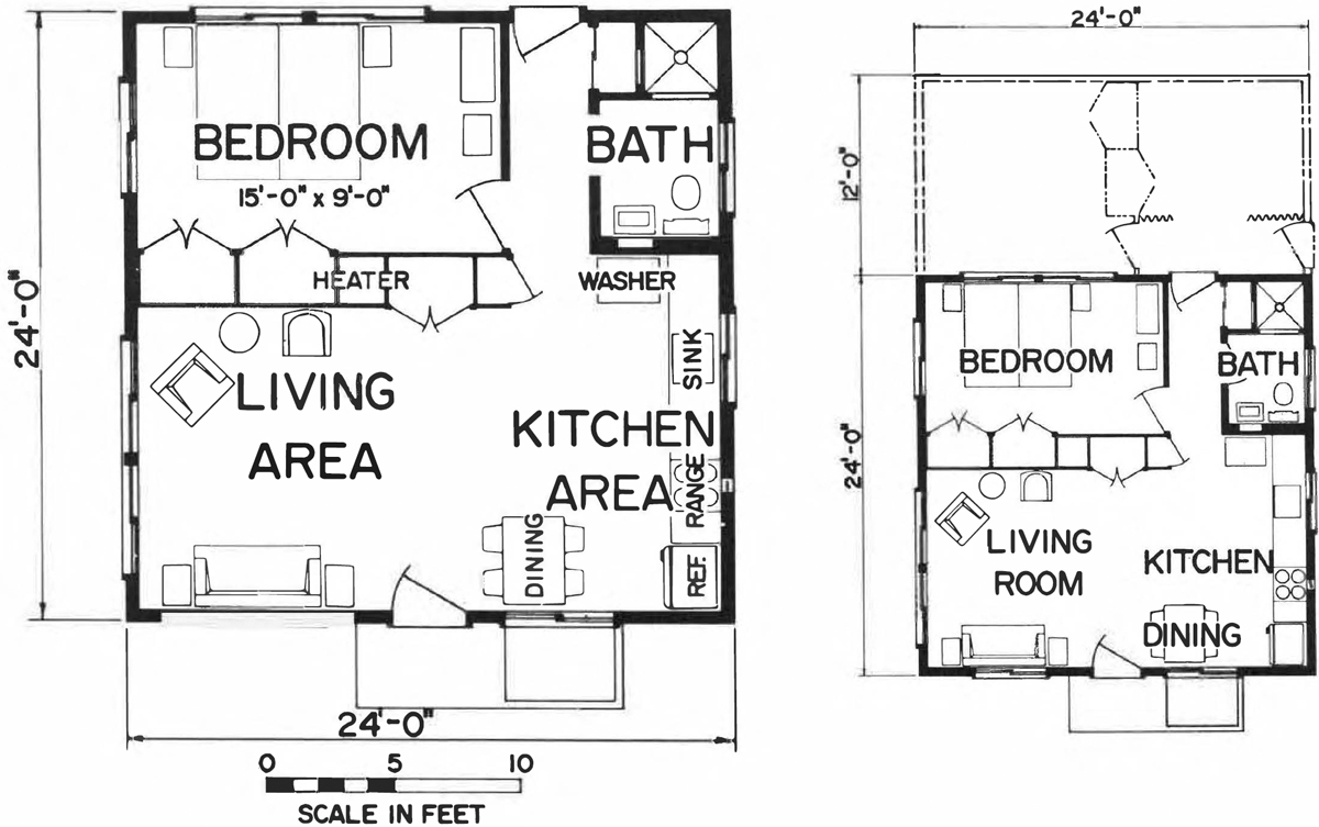 Alternate floor plans The alternate plans of this cabin can be utilized for - photo 9