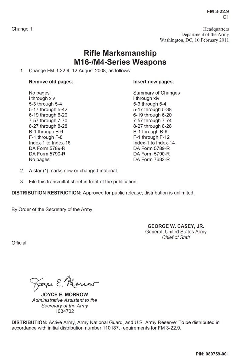 Figures Tables Summary of Changes Change 1 of FM 3-229 Rifle - photo 4