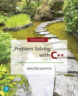 Walter Savitch - Problem Solving with C++, 10/e