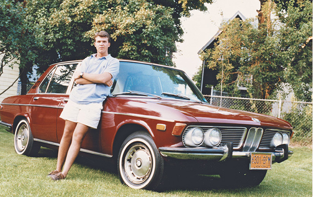 With my 1971 BMW Bavaria in the backyard of my childhood home in Binghamton - photo 4