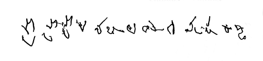 The signature of His Holiness Shri Shri Shri Shivabalayogi Maharaj - photo 1