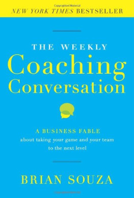 Brian Souza The Weekly Coaching Conversation