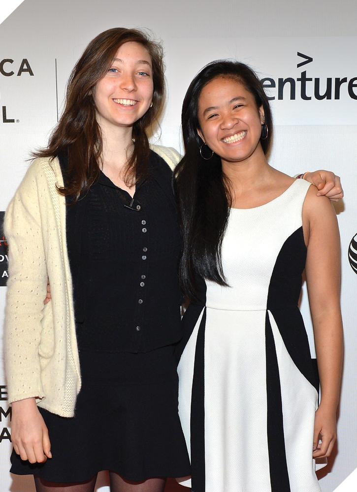 Sophie Houser left and Andrea Gonzales attend the Tribeca Disruptive - photo 3