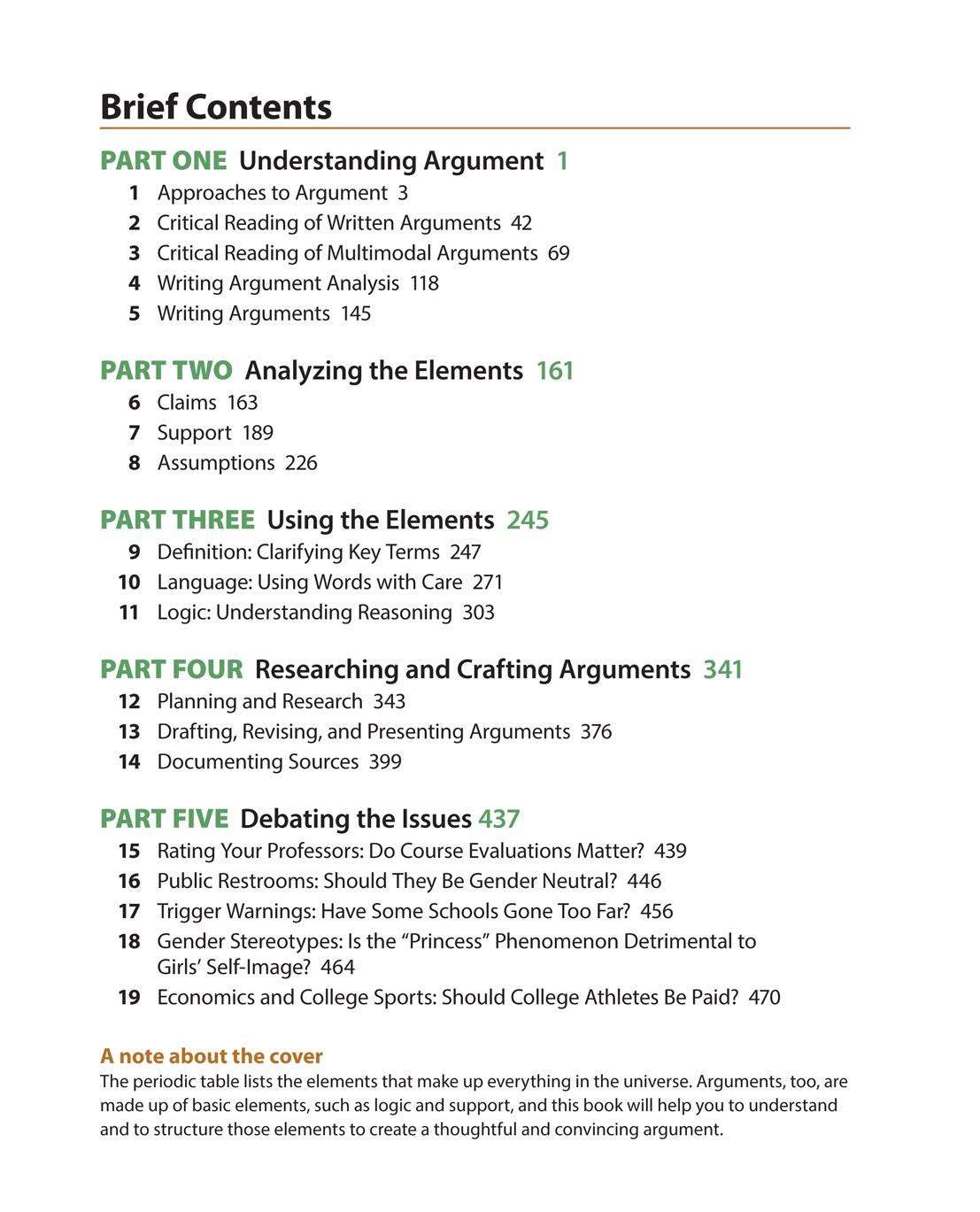 Brief Contents PART ONE Understanding Argument 1 1 Approaches to Argument 3 2 - photo 2