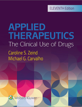 Caroline S. Zeind PharmD - Applied Therapeutics: The Clinical Use of Drugs