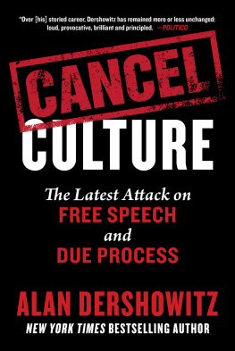 Alan Dershowitz - Cancel Culture