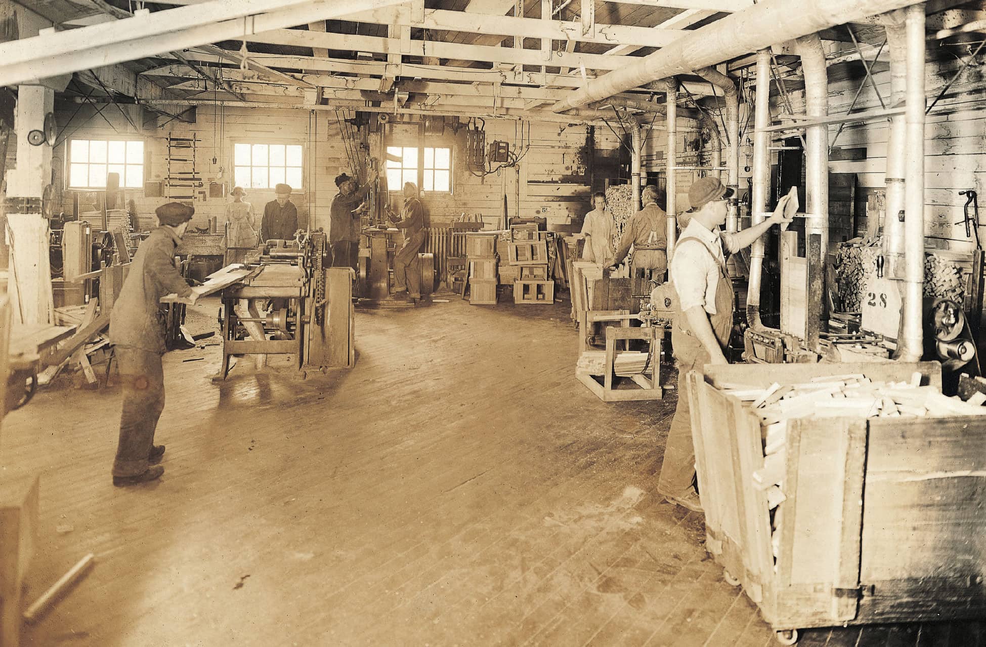 A look at only a small part of the A I Root wood shop around the turn of the - photo 4