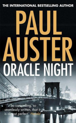 Paul Auster - Oracle Night