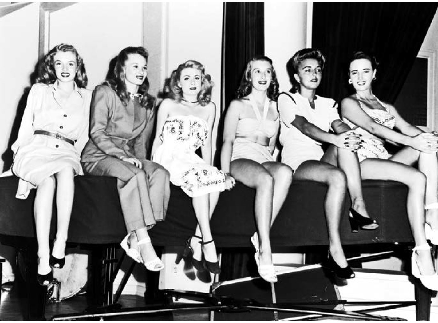 At Van Nuys High School in Van Nuys near Los Angeles Norma Jeane far left - photo 6